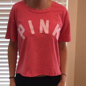 Pink VS crop top